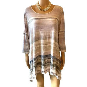 Rose Olive Stretchy Boho Soft Comfort Beach Summer Swing Top Women Plus Size 1X